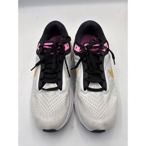Size 10 - Nike Air Zoom Structure 24 White Black Wheat‎ Gold